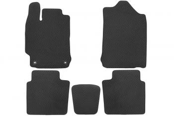 2 999 р. Коврики в салон EVA подходят для TOYOTA Camry (XV50,XV55) (VII, VIIr, r2), 2011-2018 (черная окантовка), 5шт.  Тойота Камри Klever eva.b.0504805622110kh  с доставкой в г. Кемерово. Увеличить фотографию 2