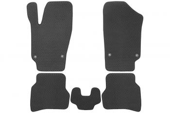 3 079 р. Коврики в салон EVA подходят для подходят для VOLKSWAGEN Polo V, Vr,  2009-2020 (черная окантовка), 5шт.  Фольксваген Поло Klever eva.b.0505102822110k  с доставкой в г. Кемерово. Увеличить фотографию 1