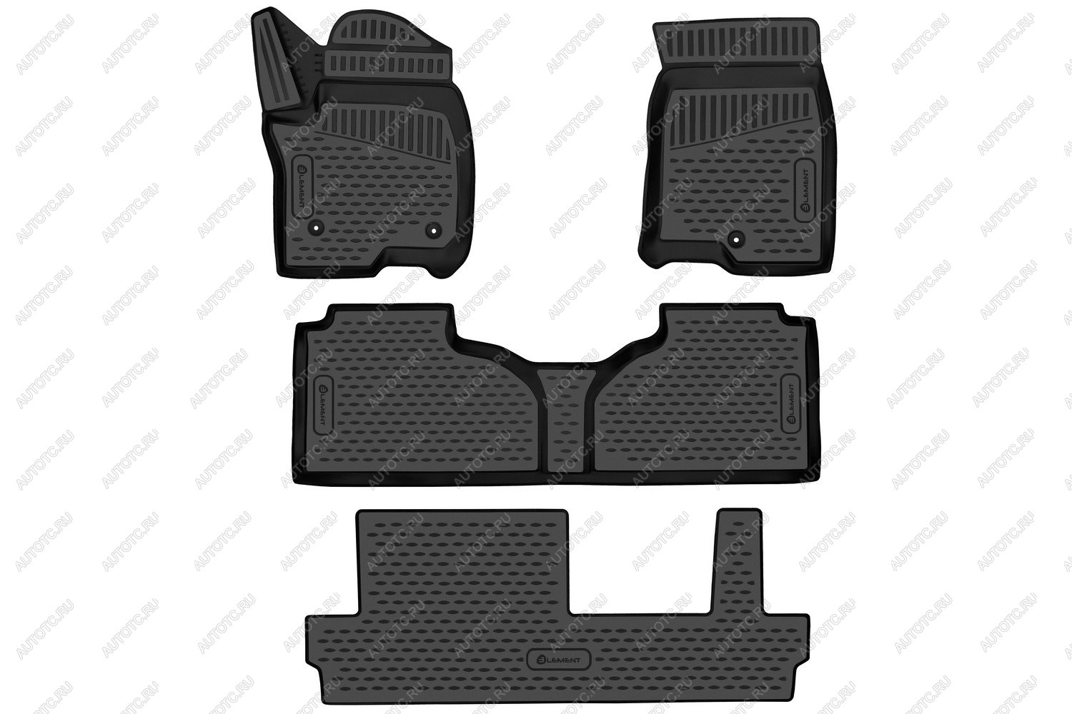 4 849 р. Коврики 3D в салон подходят для CHEVROLET Tahoe (V), 2020-, внед., цельное сид. 2 ряда, 4 шт  Шевроле Тахо Element element3dan0025210k  с доставкой в г. Кемерово