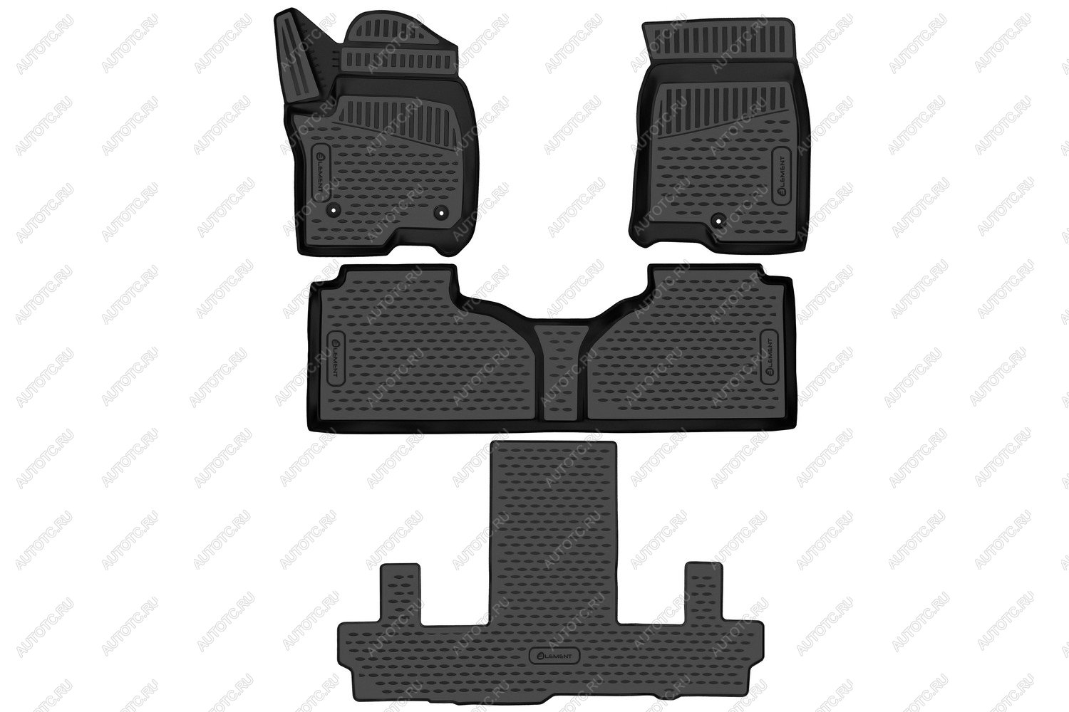 3 899 р. Коврики 3D в салон подходят для CHEVROLET Tahoe (V), 2020-, внед., раздельные сид. 2 ряда, 4 шт. США  Шевроле Тахо Element element3dan0215210k  с доставкой в г. Кемерово