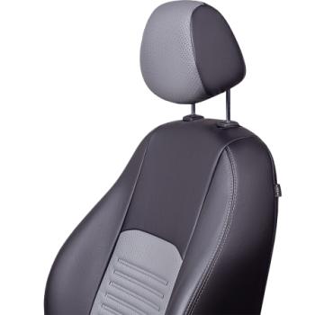 6 799 р. Комплект чехлов для сидений (РЗС 60/40 3Г Илана+Орегон) ТУРИН СТ Lord Autofashion Geely GC6 (2014-2017) (черный, вставка серая, строчка серая)  с доставкой в г. Кемерово. Увеличить фотографию 4