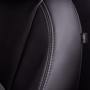 6 799 р. Комплект чехлов для сидений (РЗС 60/40 3Г Илана+Орегон) ТУРИН СТ Lord Autofashion Geely GC6 (2014-2017) (черный, вставка серая, строчка серая)  с доставкой в г. Кемерово. Увеличить фотографию 6
