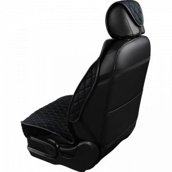2 349 р. Накидка на сиденье (2 места Хами) ФЕНИКС ст РОМБ Lord Autofashion   (черный, строчка черная)  с доставкой в г. Кемерово. Увеличить фотографию 5