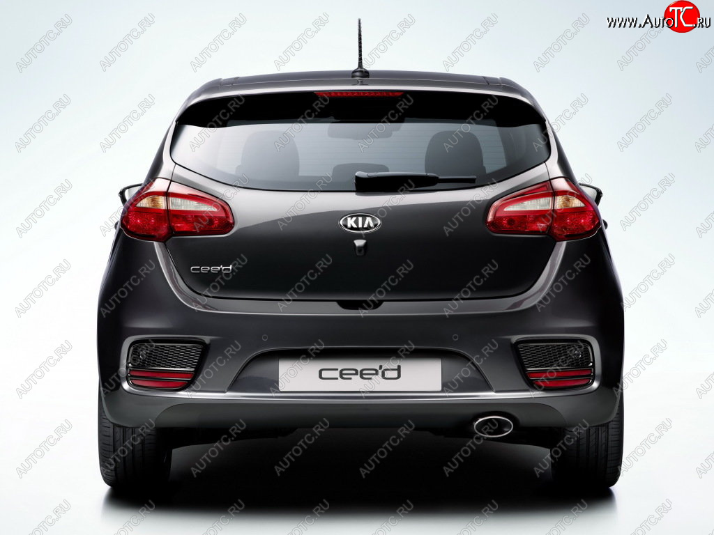 7 649 р. Бампер задний GAMMA  KIA Ceed  2 JD (2015-2018) рестайлинг, хэтчбэк (Неокрашенный)  с доставкой в г. Кемерово