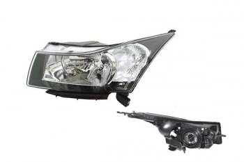 Левая фара (с механическим корректором) GAMMA Chevrolet Cruze ( J300,  J305) (2009-2012) седан дорестайлинг, хэтчбек дорестайлинг