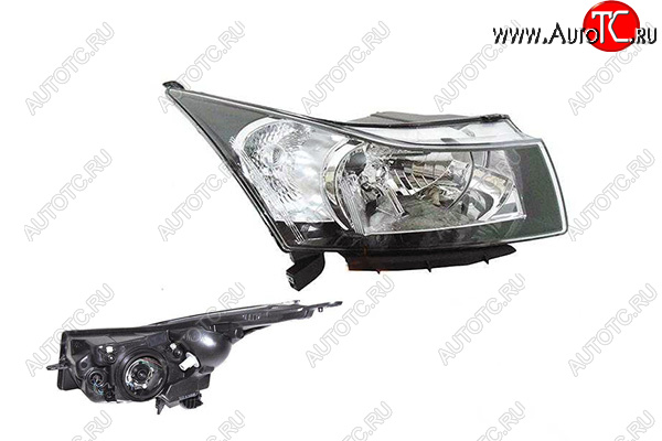 5 349 р. Правая фара (с механическим корректором) GAMMA  Chevrolet Cruze ( J300,  J305) (2009-2012) седан дорестайлинг, хэтчбек дорестайлинг  с доставкой в г. Кемерово