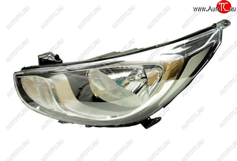6 649 р. Левая фара (с электро-корректором, 8 контактов) GAMMA  Hyundai Solaris  RBr (2010-2014) седан дорестайлинг, хэтчбэк дорестайлинг  с доставкой в г. Кемерово