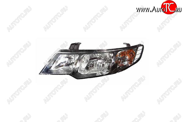 4 199 р. Левая фара (с механическим корректором) GAMMA  KIA Cerato  2 TD (2008-2013) седан  с доставкой в г. Кемерово