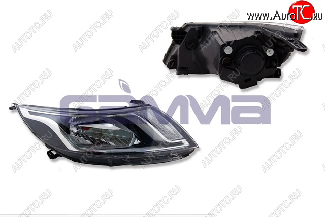 7 399 р. Правая фара (под корректор) GAMMA  KIA Rio  3 QB (2011-2015) дорестайлинг седан, дорестайлингхэтчбек5дв.  с доставкой в г. Кемерово