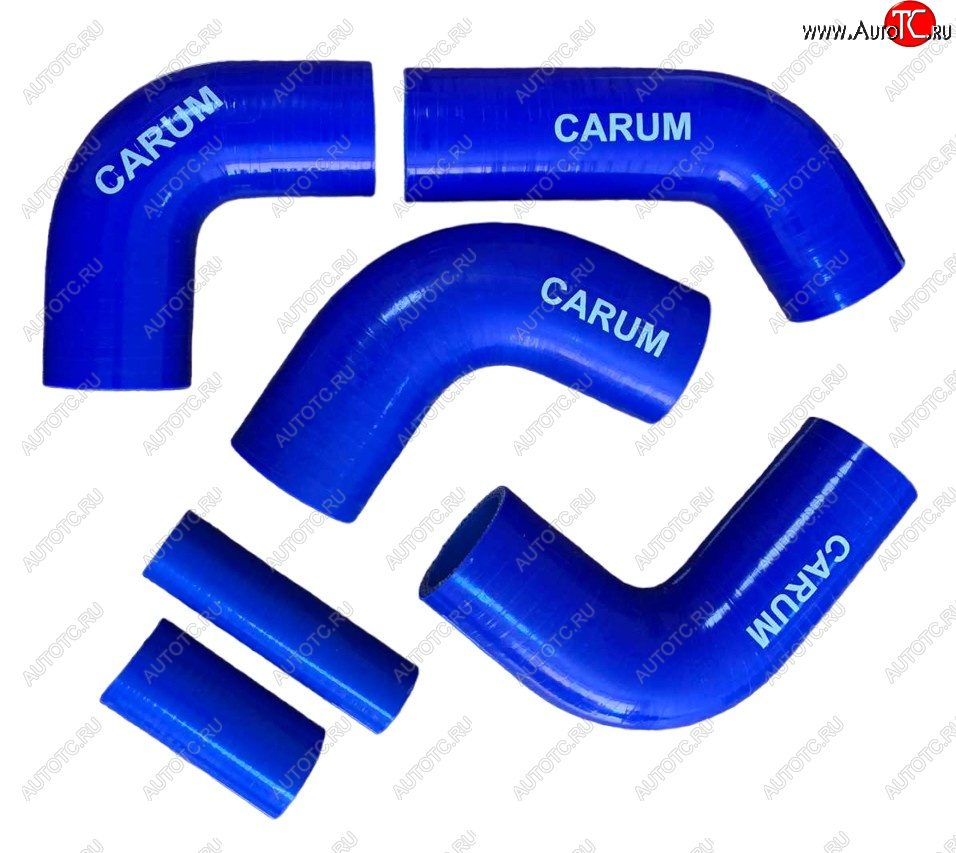1 539 р. Комплект патрубков силиконовых радиатора дв.ЗМЗ-405 Ев-2 (6шт) помпа с электромуфтой. Толщина стенки патрубка 5 мм, армирование 4 нити CARUM  ГАЗ ГАЗель ( 3302,  3302,Бизнес) (1994-2025) дорестайлинг шасси, 1-ый рестайлинг бортовой , 2-ой рестайлинг шасси  с доставкой в г. Кемерово
