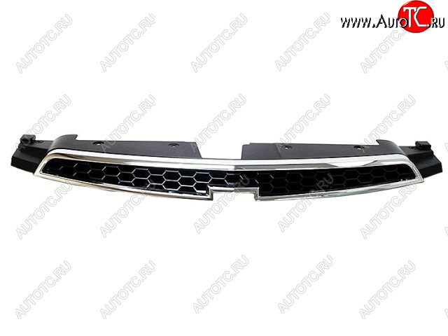 1 449 р. Решётка радиатора (верхняя, хром) BodyParts Chevrolet Cruze J305 хэтчбек рестайлинг (2012-2015) (Неокрашенная)  с доставкой в г. Кемерово