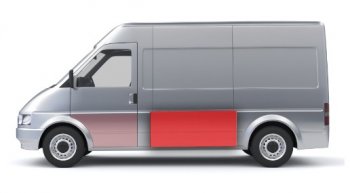 Левая средняя боковая панель (ремонтная) Wisentbull CITROEN Jumper ( 230,  244) (1994-2006), Fiat Ducato ( 230,  244) (1994-2012), Peugeot Boxer ( 230,  244) (1994-2006)