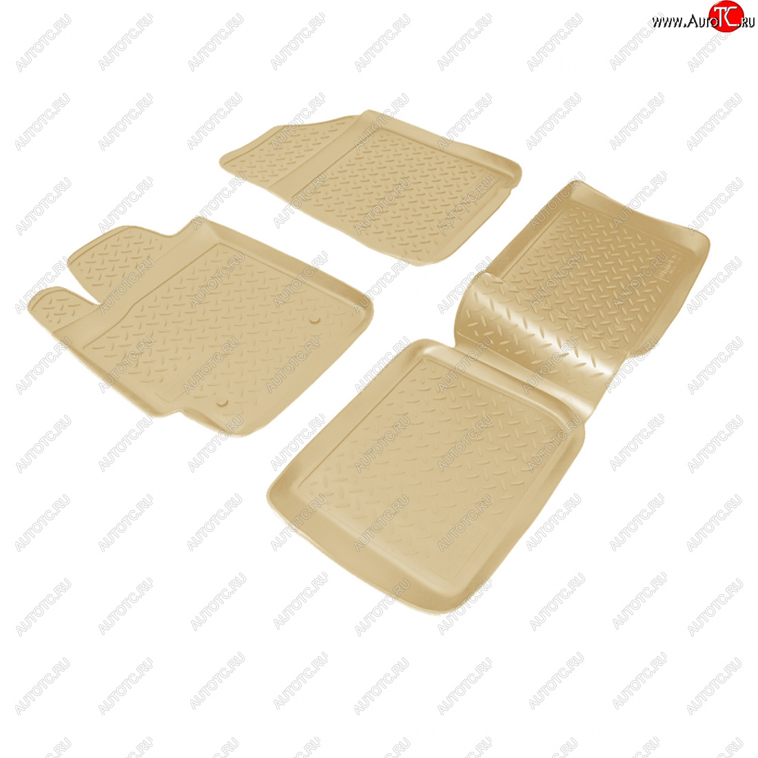 3 299 р. Коврики салонные Norplast  Toyota Camry  XV40 (2006-2011) дорестайлинг, рестайлинг (бежевый)  с доставкой в г. Кемерово
