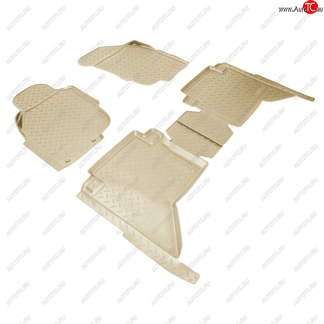 3 799 р. Коврики салонные (N2) Norplast  Toyota Hilux  AN10,AN20 (2008-2011) 1-ый рестайлинг (бежевый)  с доставкой в г. Кемерово