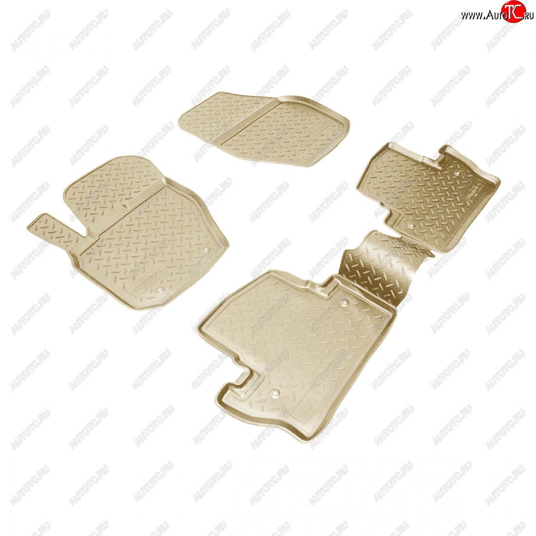 3 599 р. Коврики салонные Norplast  Volvo S60  FS седан (2010-2013) дорестайлинг (бежевый)  с доставкой в г. Кемерово