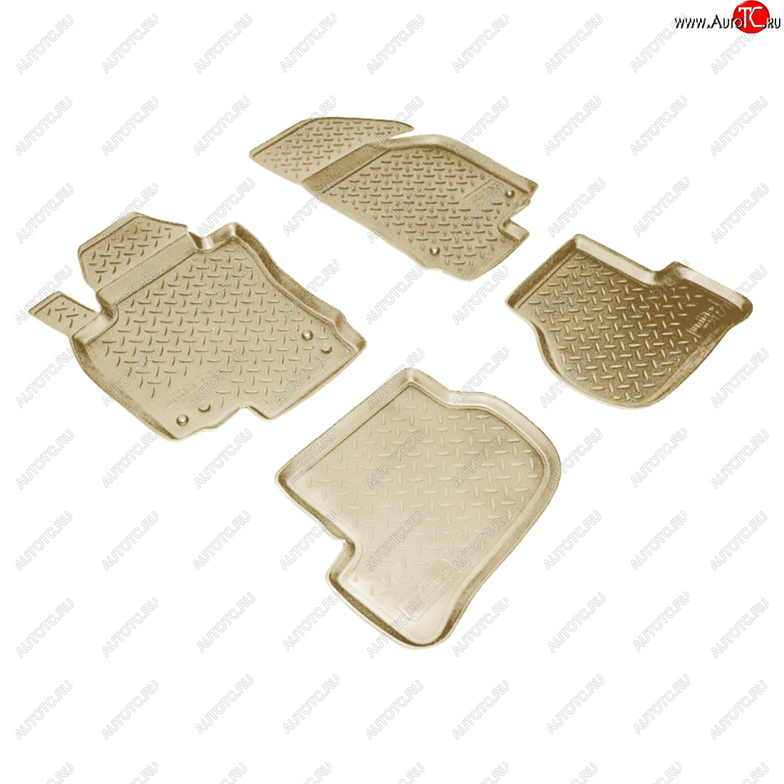 2 899 р. Коврики салонные Norplast  Volkswagen Golf  6 (2008-2014) хэтчбэк 5 дв. (бежевый)  с доставкой в г. Кемерово