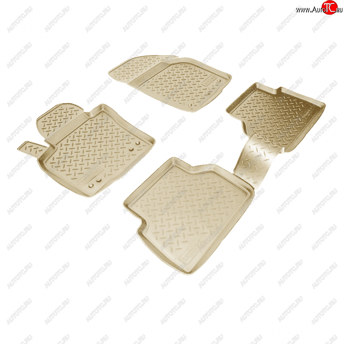 3 199 р. Коврики салонные Norplast  Volkswagen Tiguan  NF (2006-2011) дорестайлинг (бежевый)  с доставкой в г. Кемерово
