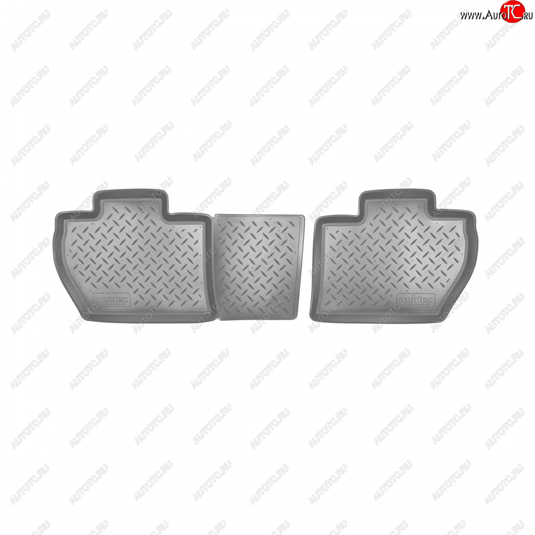 1 239 р. Коврики салонные (зад)  Norplast  CITROEN Berlingo  B9 (2008-2016) дорестайлинг (серый)  с доставкой в г. Кемерово
