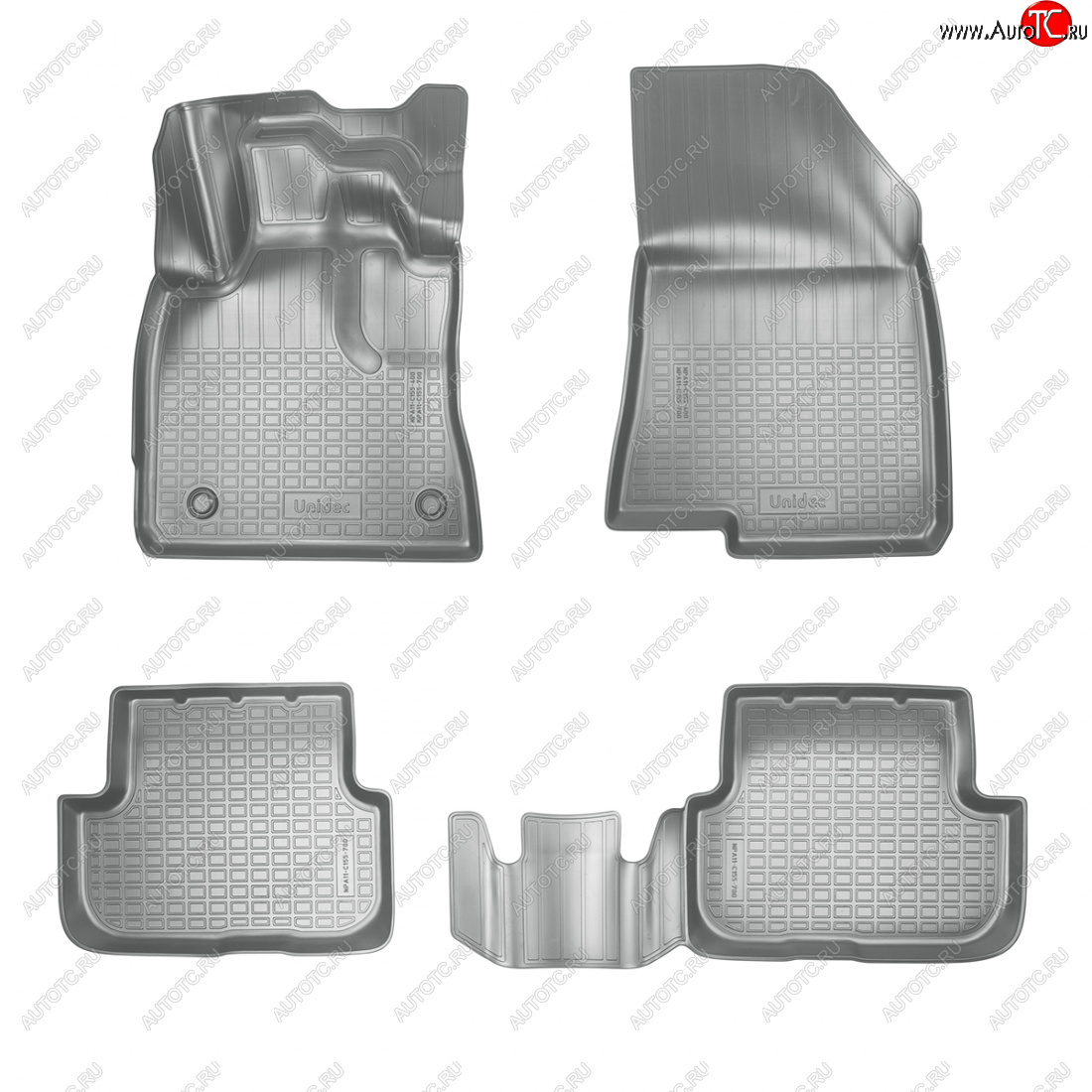 3 089 р. Коврики салонные Norplast  Dacia Sandero  BJ1 - Sandero Stepway  BJ1 (серый)  с доставкой в г. Кемерово