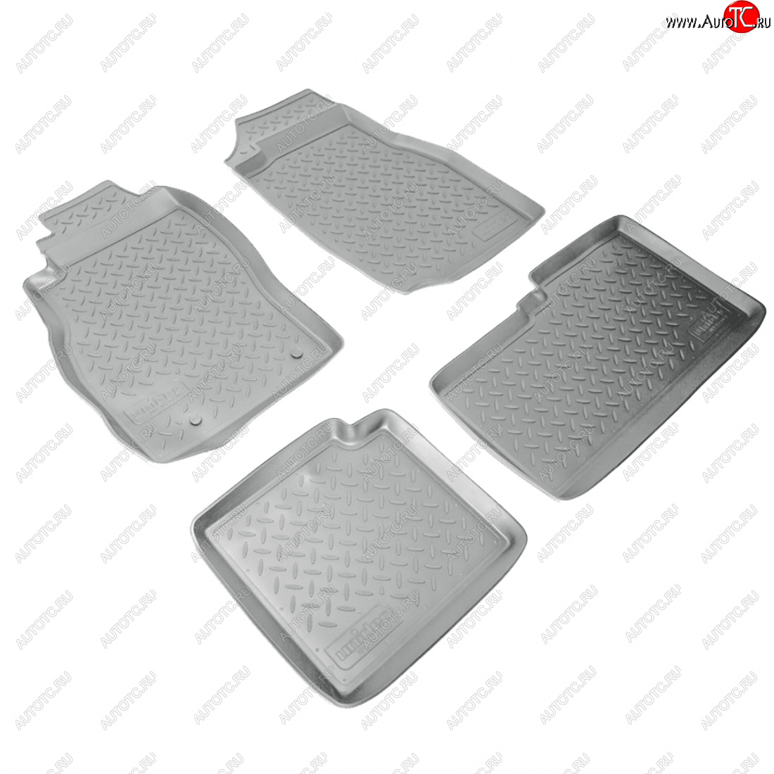 3 499 р. Коврики салонные Norplast  Nissan Patrol  5 (2004-2010) Y61 2-ой рестайлинг (серый)  с доставкой в г. Кемерово