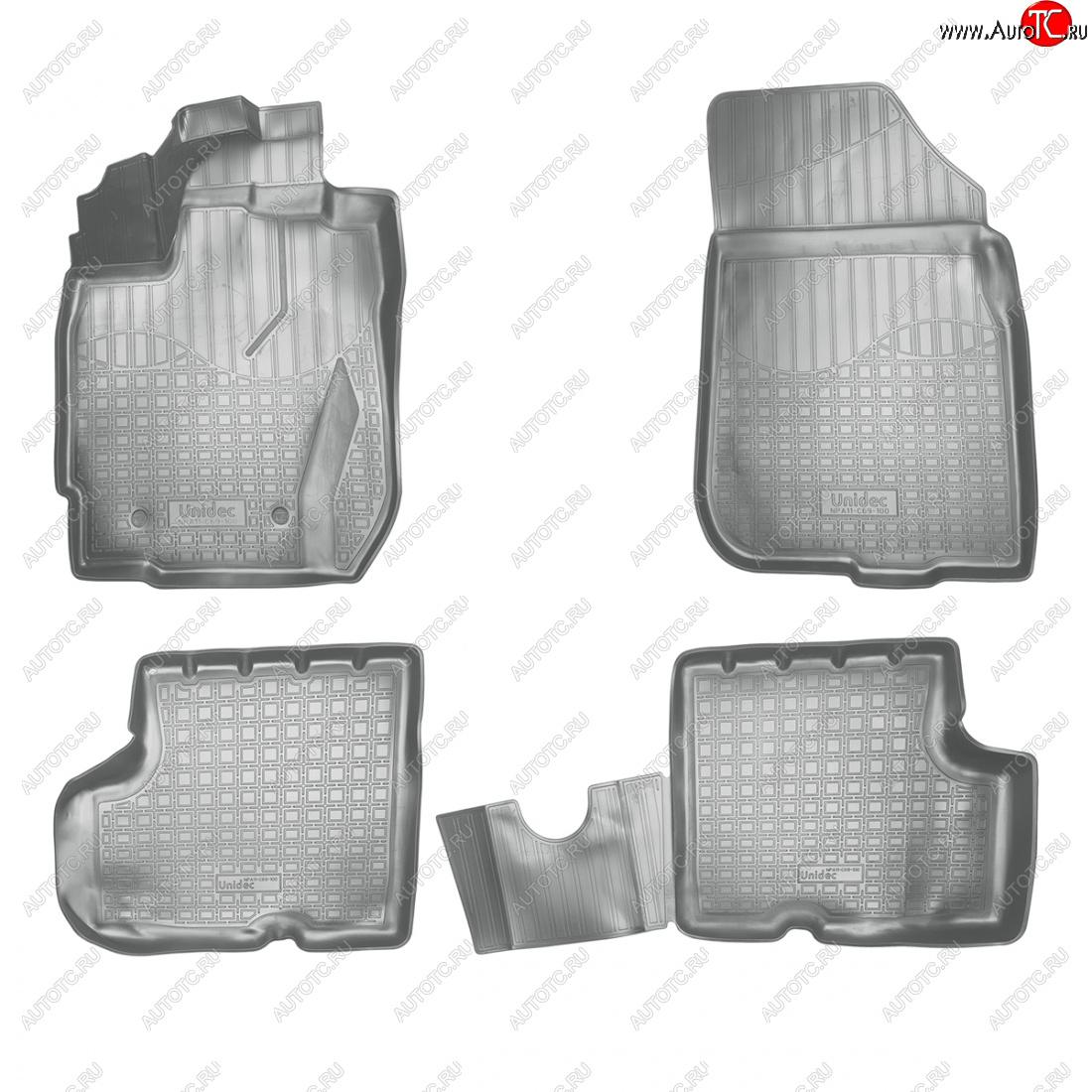 3 399 р. Коврики салонные 3D Norplast  Nissan Terrano  D10 (2016-2022), Renault Duster  HS (2015-2021) (серый)  с доставкой в г. Кемерово