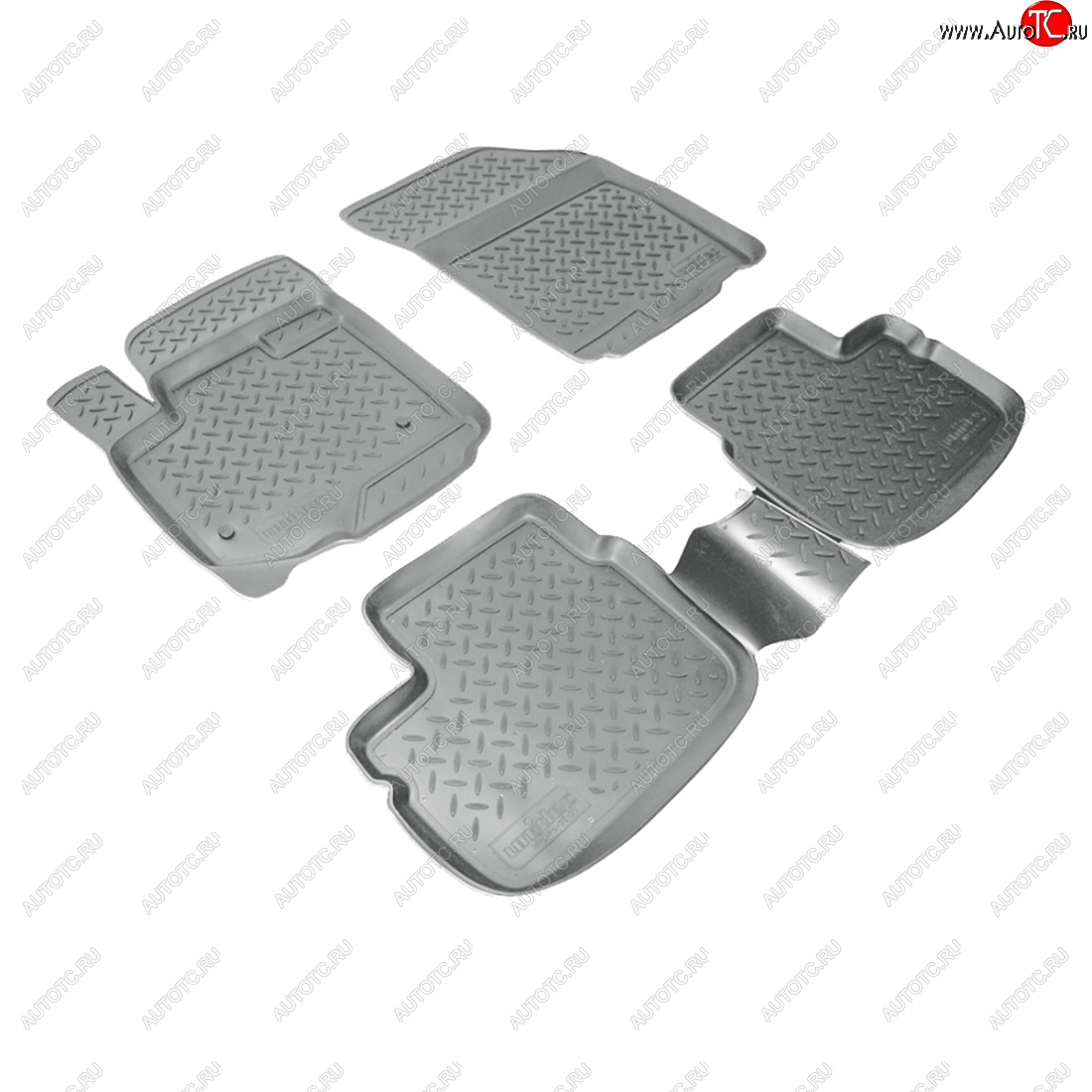 3 199 р. Коврики салонные  Norplast  Suzuki SX4 ( GYC21S,  YA21S,YB21S) (2006-2012) дорестайлинг седан, дорестайлинг, хэтчбэк (серый)  с доставкой в г. Кемерово