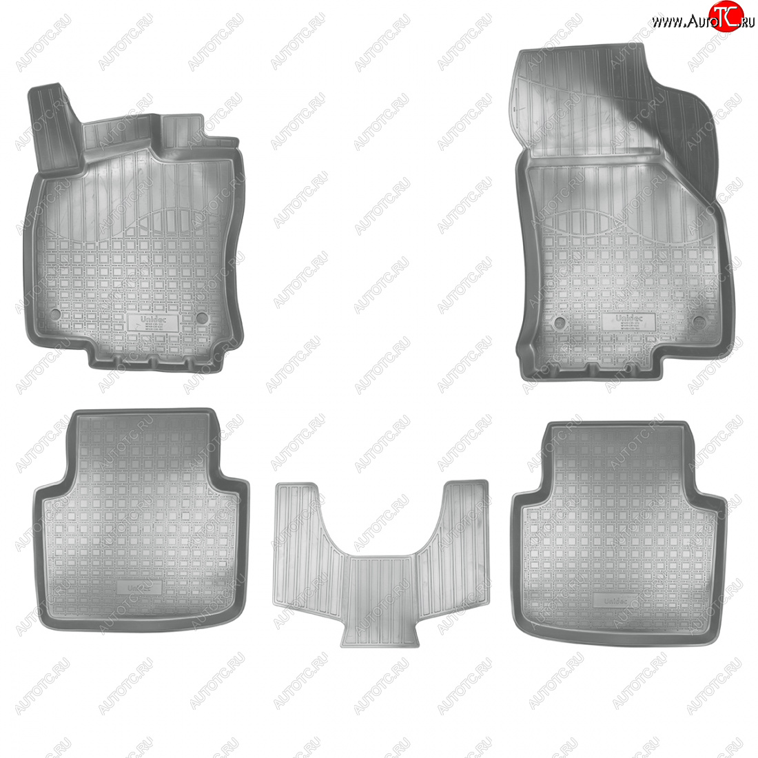 3 599 р. Коврики салонные Norplast  3D  Skoda Superb  B8 (3V) (2015-2019) лифтбэк дорестайлинг (серый)  с доставкой в г. Кемерово