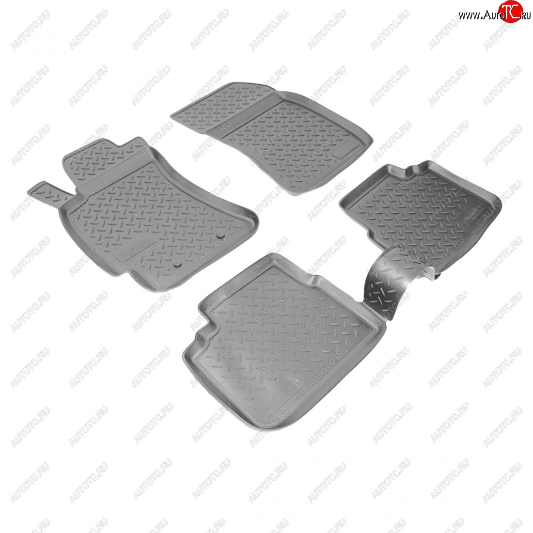 3 499 р. Коврики салонные Norplast  Subaru Forester  SH (2008-2013) (серый)  с доставкой в г. Кемерово