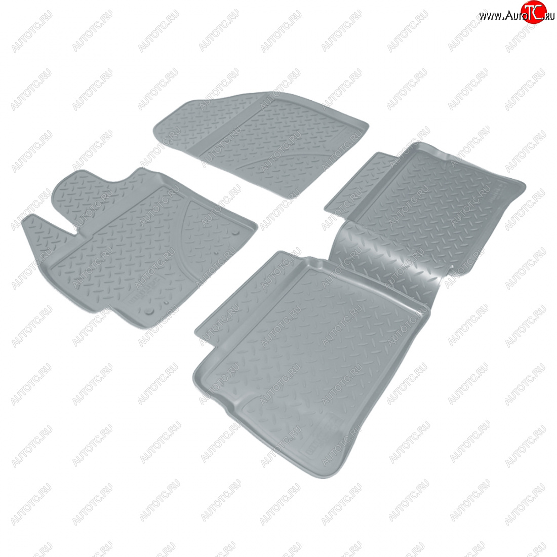 3 199 р. Коврики салонные Norplast  Toyota Prius  XW30 (2009-2016) дорестайлинг, рестайлинг лифтбэк (серый)  с доставкой в г. Кемерово