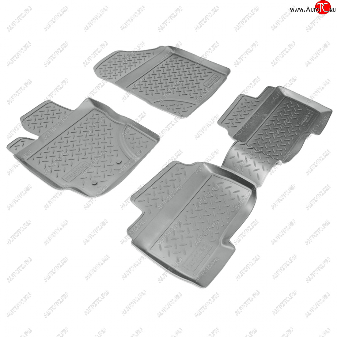 3 399 р. Коврики салонные  Norplast  Toyota Yaris  XP90 (2005-2008) дорестайлинг, хэтчбэк 3 дв., дорестайлинг, хэтчбэк 5 дв. (серый)  с доставкой в г. Кемерово