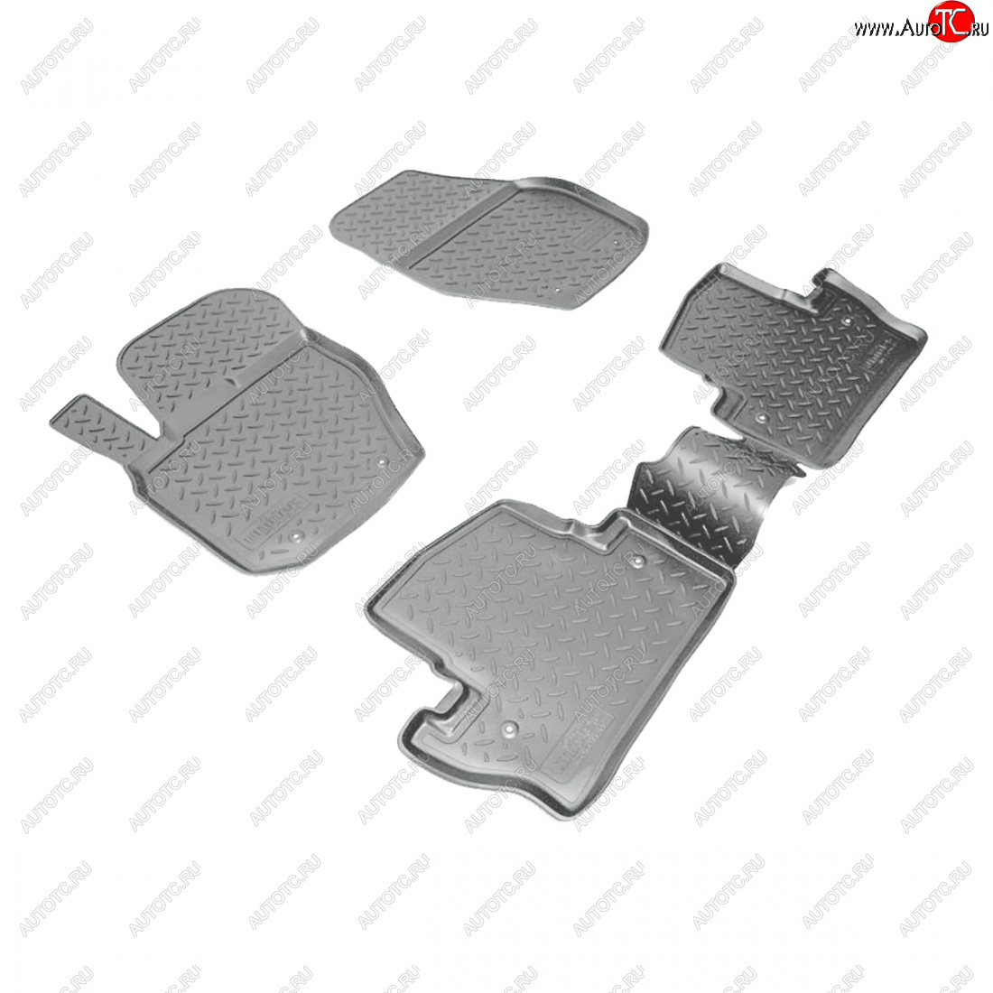 3 599 р. Коврики салонные Norplast  Volvo S60  FS седан (2010-2013) дорестайлинг (серый)  с доставкой в г. Кемерово