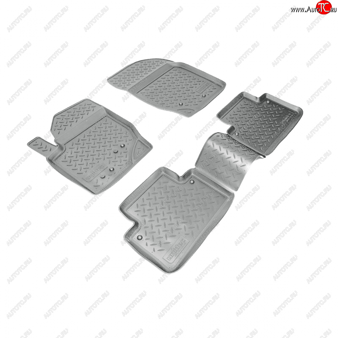 3 799 р. Коврики салонные Norplast  Volvo XC90  C (2002-2006) дорестайлинг (серый)  с доставкой в г. Кемерово
