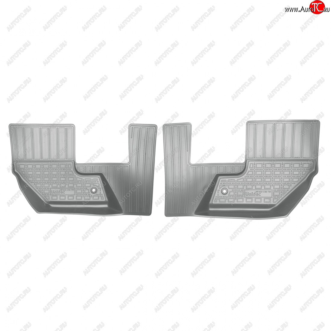 1 429 р. Коврики салонные (3 ряд) Norplast  Volvo XC90  L (2015-2019) дорестайлинг (серый 3 ряд)  с доставкой в г. Кемерово