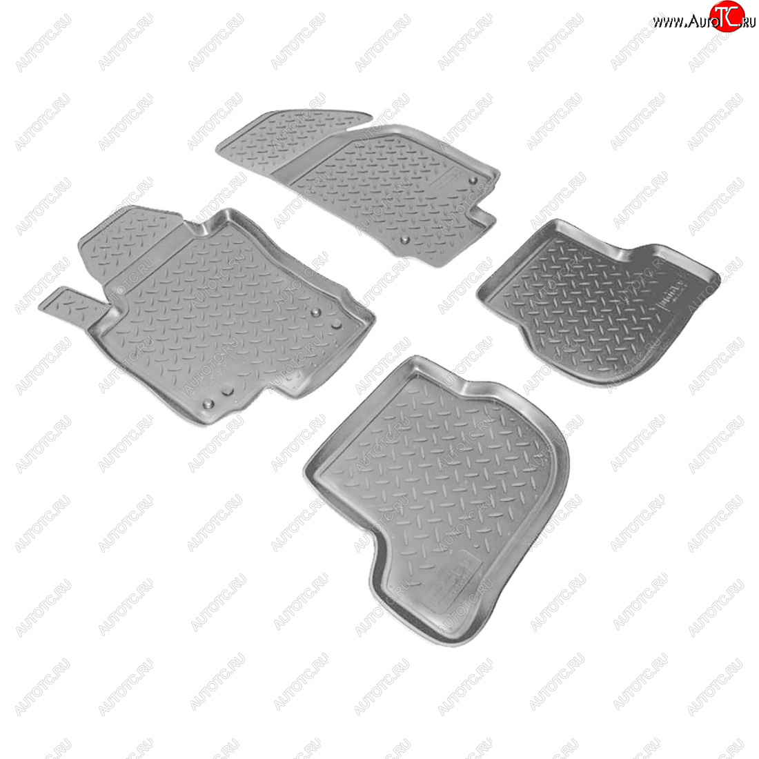 2 899 р. Коврики салонные Norplast  Volkswagen Golf  5 (2003-2009) универсал, хэтчбэк (серый)  с доставкой в г. Кемерово