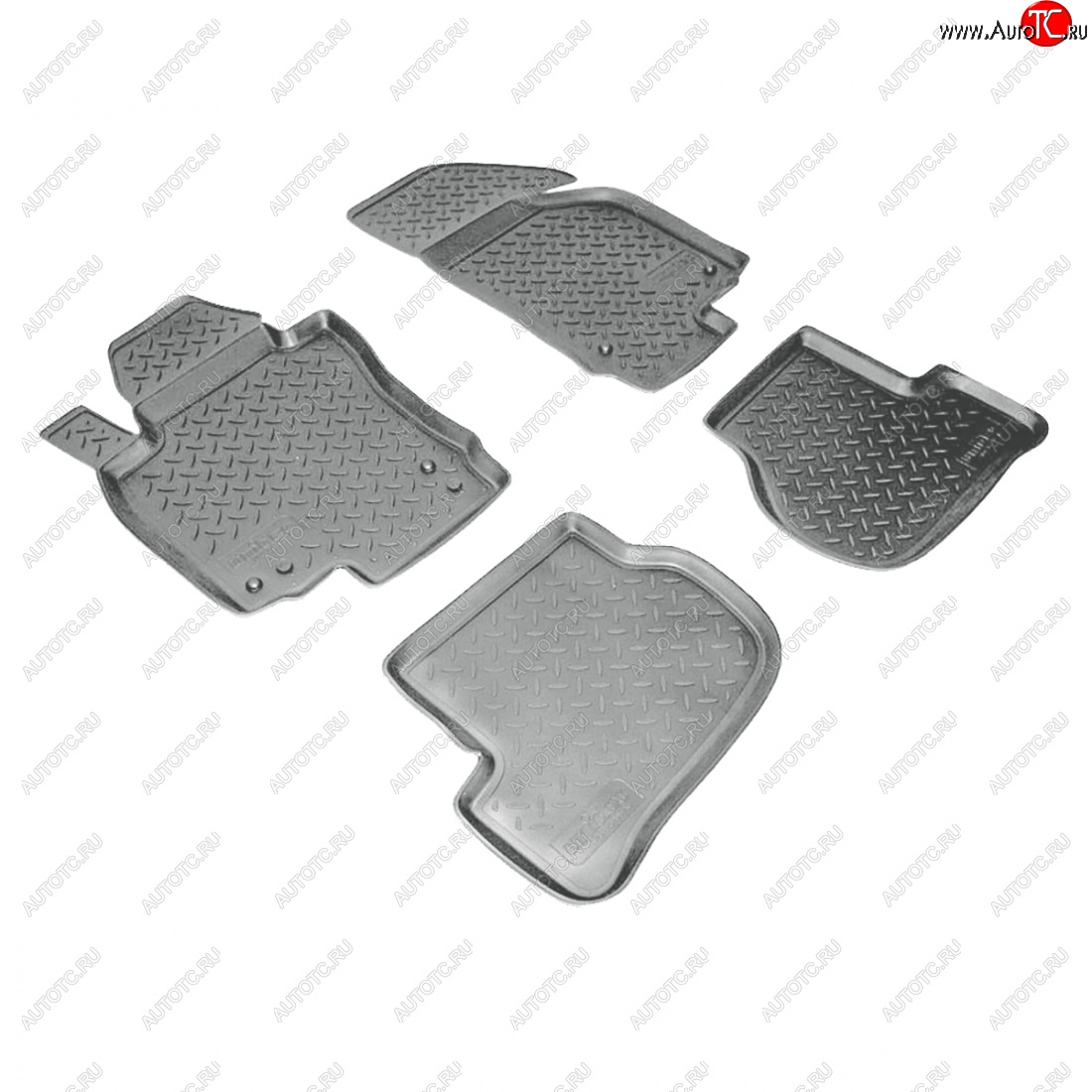 2 899 р. Коврики салонные Norplast  Volkswagen Golf  6 (2008-2014) хэтчбэк 5 дв. (серый)  с доставкой в г. Кемерово