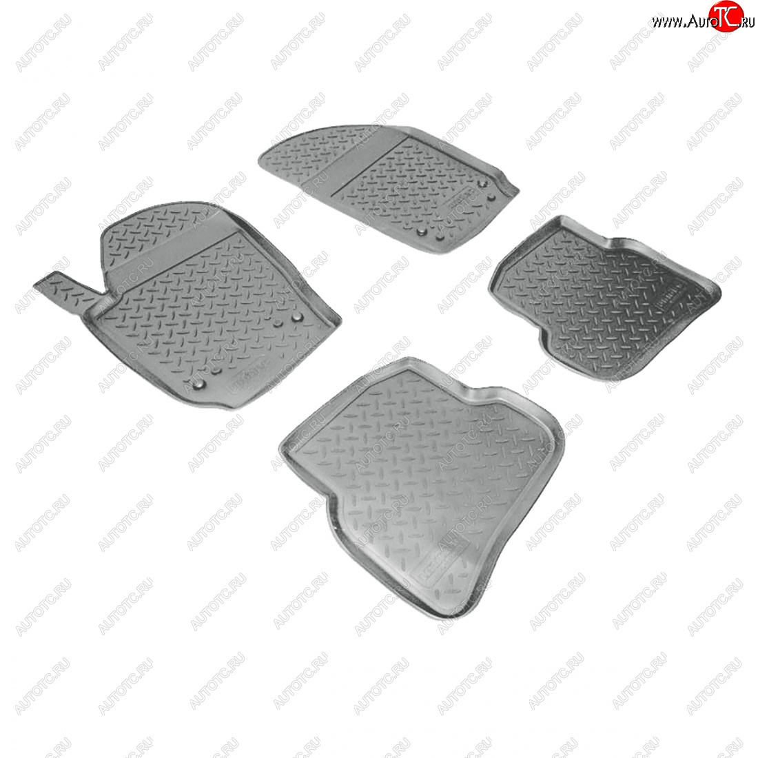 2 759 р. Коврики салонные Norplast  Volkswagen Polo  5 (2009-2015) седан дорестайлинг, хэтчбек дорестайлинг (серый)  с доставкой в г. Кемерово