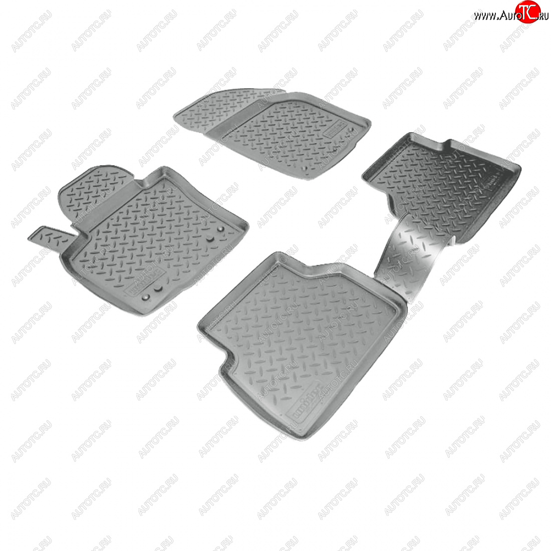 3 199 р. Коврики салонные Norplast  Volkswagen Tiguan  NF (2006-2011) дорестайлинг (серый)  с доставкой в г. Кемерово