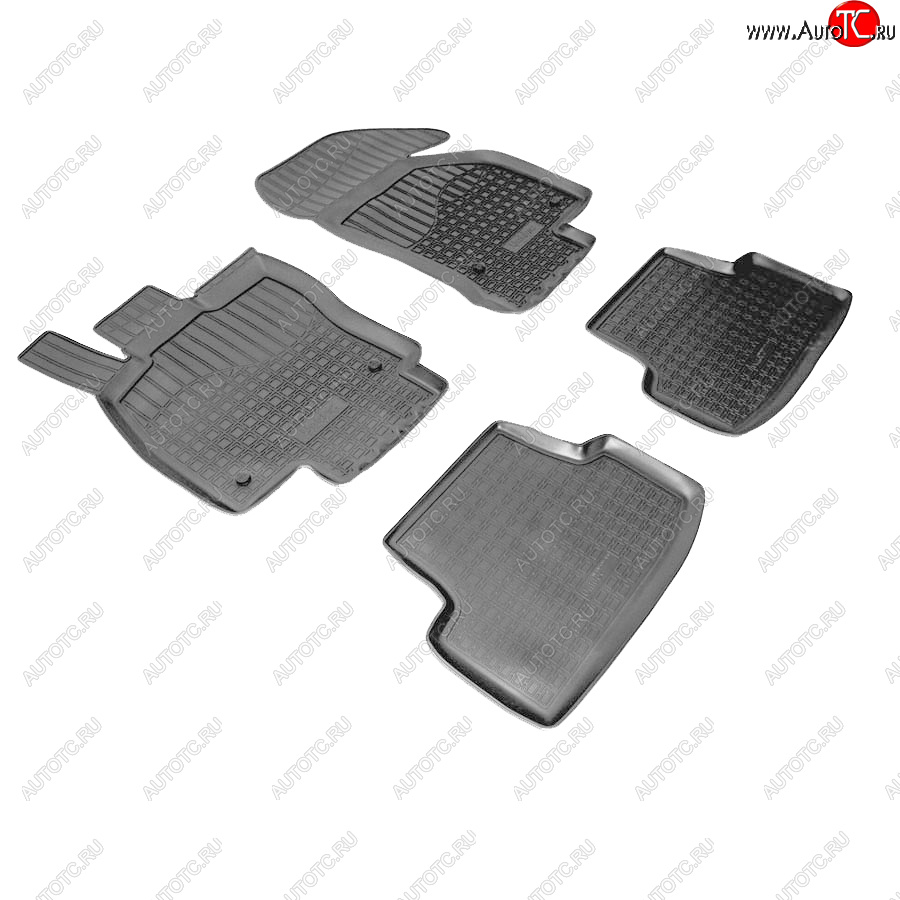 2 279 р. Коврики салонные 3D Norplast  Volkswagen Golf  7 (2012-2017) дорестайлинг, хэтчбэк 5 дв. (черный)  с доставкой в г. Кемерово