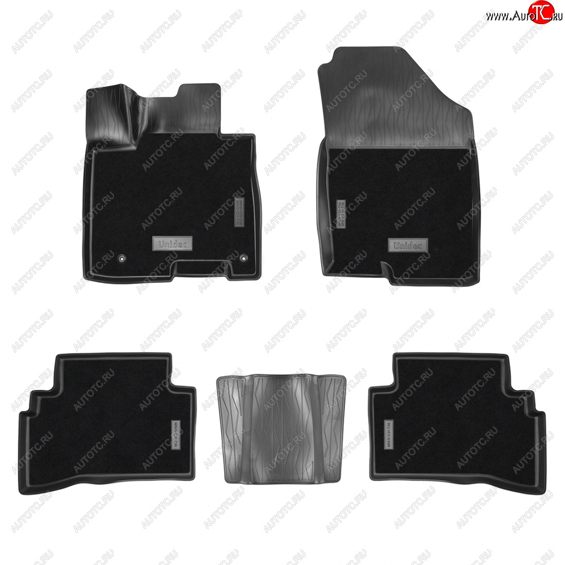 3 999 р. Коврики салонные комбинированные 3D Norplast Hyundai Tucson NX4 (2020-2022) (черный)  с доставкой в г. Кемерово