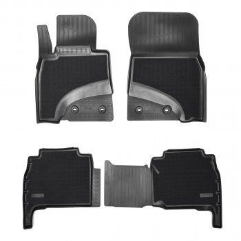 Коврики салонные комбинированные 3D Norplast Lexus LX570 J200 дорестайлинг (2007-2012) (черный)