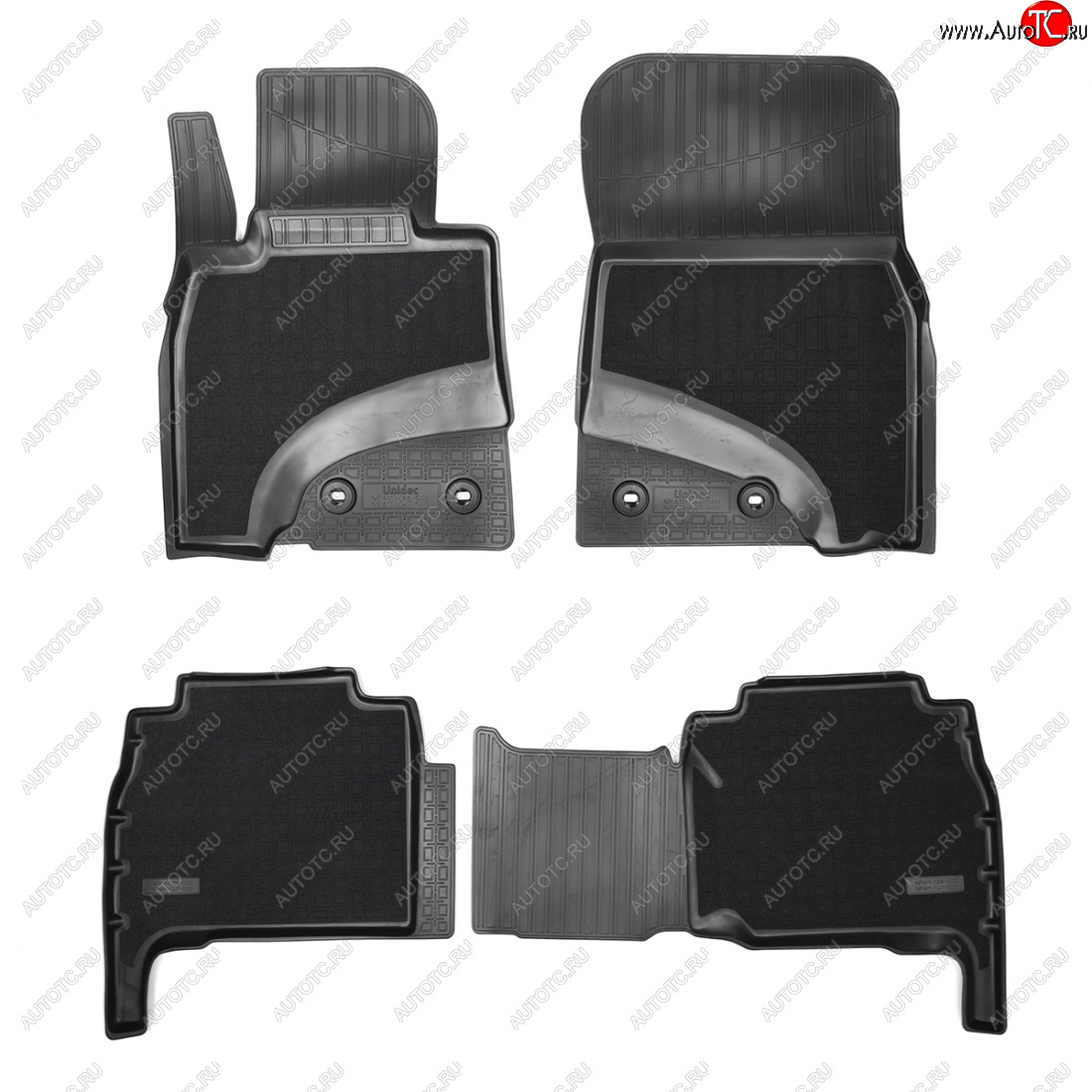 4 699 р. Коврики салонные комбинированные 3D Norplast Lexus LX570 J200 дорестайлинг (2007-2012) (черный)  с доставкой в г. Кемерово