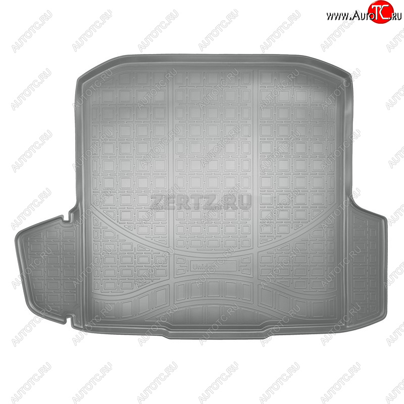 2 389 р. Коврики в багажное отделение Norplast  Skoda Octavia  A7 (2012-2017) дорестайлинг лифтбэк, дорестайлинг универсал (серый)  с доставкой в г. Кемерово