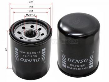 Фильтр масляный DENSO Honda Civic  EJ,EK,EM (1995-2000) седан дорестайлинг, хэтчбэк 3 дв. дорестайлинг, седан рестайлинг, хэтчбэк 3 дв. рестайлинг