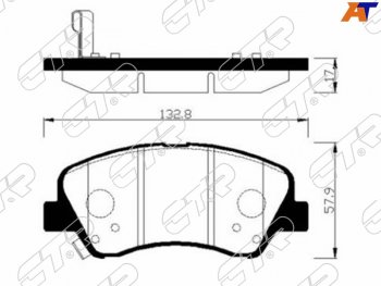 Колодки тормозные CTR (передние) KIA Rio 3 QB дорестайлинг седан (2011-2015)