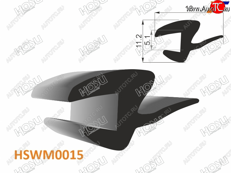 221 р. Молдинг универсальный (тип HYUNDAIKIA) - бухта 30 м.(цена за 1метр) HOSU HSWM0015  с доставкой в г. Кемерово