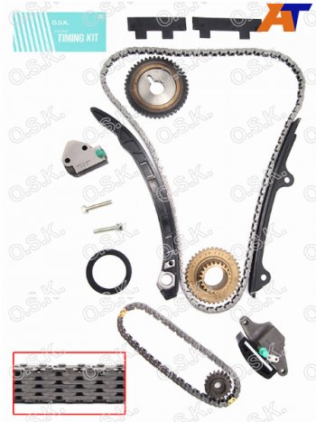 23 999 р. Комплект для замены цепи ГРМ NISSAN QR20DEQR25DE 07-12 OSK N147K  с доставкой в г. Кемерово. Увеличить фотографию 1