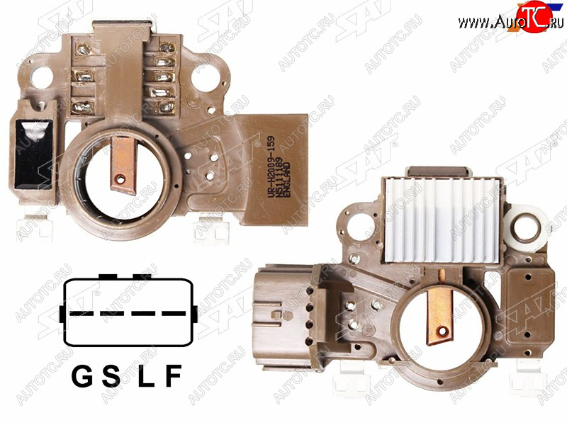 1 099 р. Реле-регулятор напряжения генератора MMC OUTLANDER CW#WASX GA0#LANCER XPAGERO V80906G726G75 SAT ST-1800A087  с доставкой в г. Кемерово