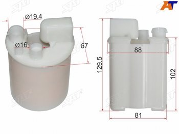 Фильтр топливный погружной HYUNDAI ELANTRA 06-11I30 07-10KIA CERATO 09- SAT ST-31910-2H000