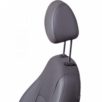 5 799 р. Комплект чехлов для сидений (ЦЗС Илана и Орегон) ТУРИН СТ Lord Autofashion Daewoo Matiz M150 рестайлинг (2000-2016) (черный, вставка серая, строчка серая)  с доставкой в г. Кемерово. Увеличить фотографию 2