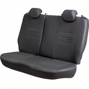 5 799 р. Комплект чехлов для сидений (ЦЗС Илана и Орегон) ТУРИН СТ Lord Autofashion Daewoo Matiz M150 рестайлинг (2000-2016) (черный, вставка серая, строчка серая)  с доставкой в г. Кемерово. Увеличить фотографию 6